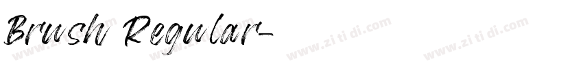 Brush Regular字体转换